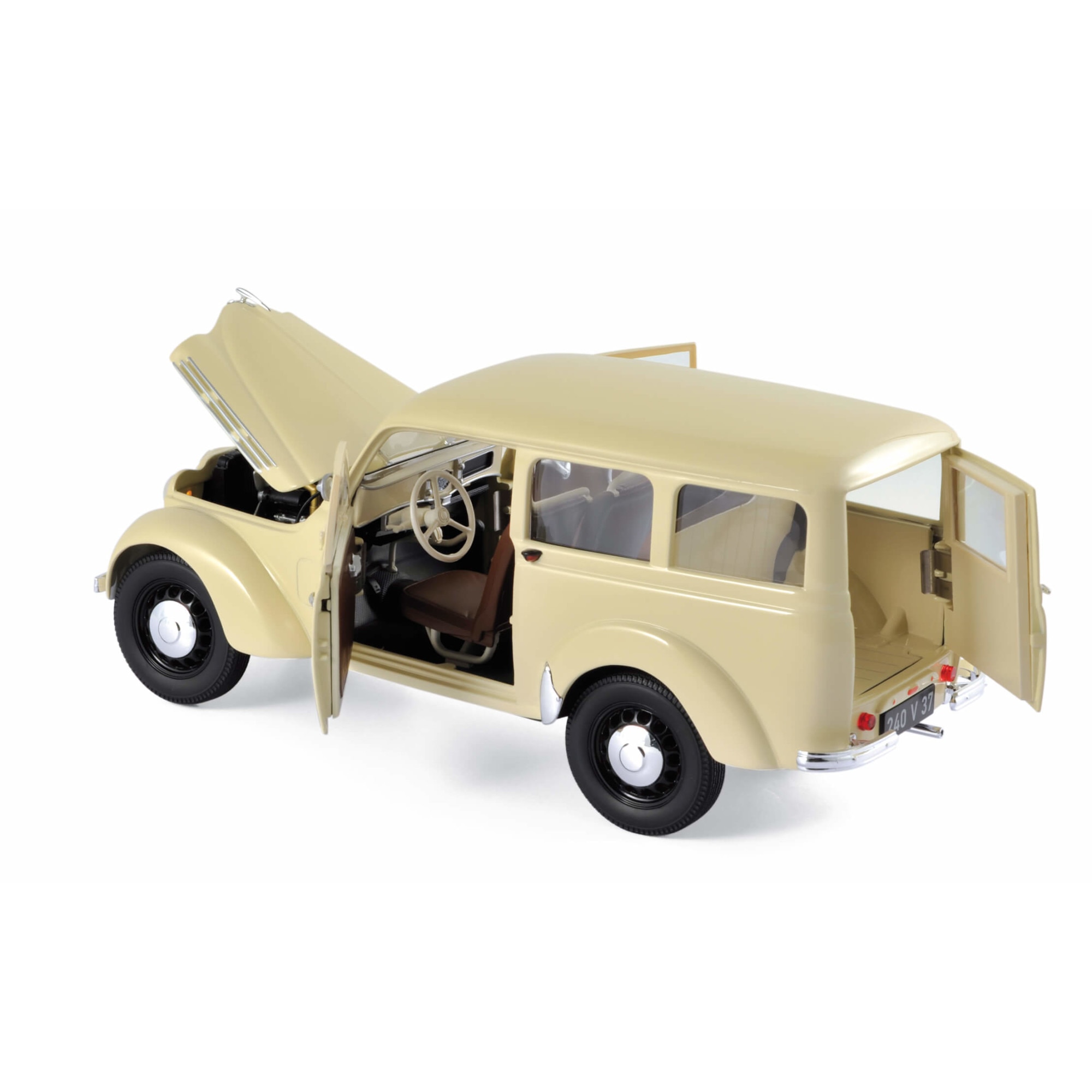 Voiture Miniature 1:43 Norev Renault Juvaquatre Fourgon - Modèle Boutique Renault R916