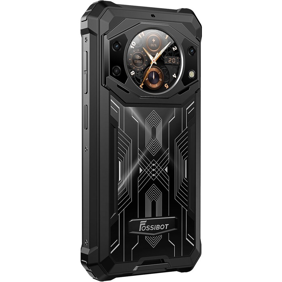 Telefon mobil FOSSiBOT F101 Pro Negru, 4G, Dual Display, 5.45”HD+ IPS 1.32", 15GB RAM (8GB + 7GB extensibili), 128GB ROM, 24MP+8MP, Android 13, MT8788 Octa Core, NFC/HAC, 10600mAh, 18W, Dual SIM
