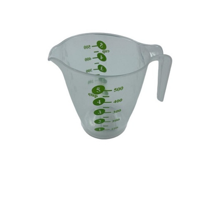 Cana plastic gradata 500 ml, Clini