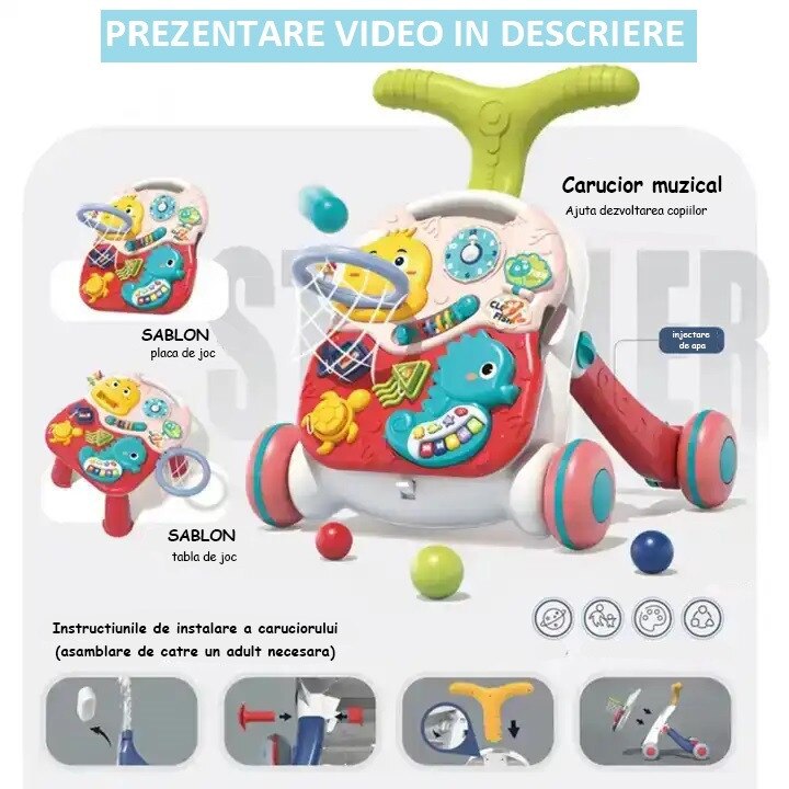 Antemergator interactiv cu sunete si lumini 3 in 1 WePro Store