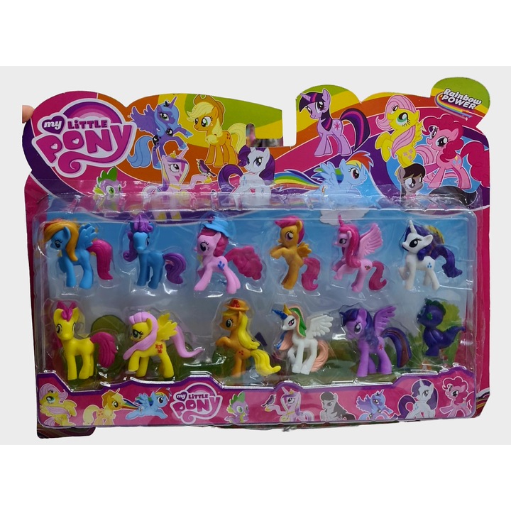 12 db Little Pony figurából álló készlet