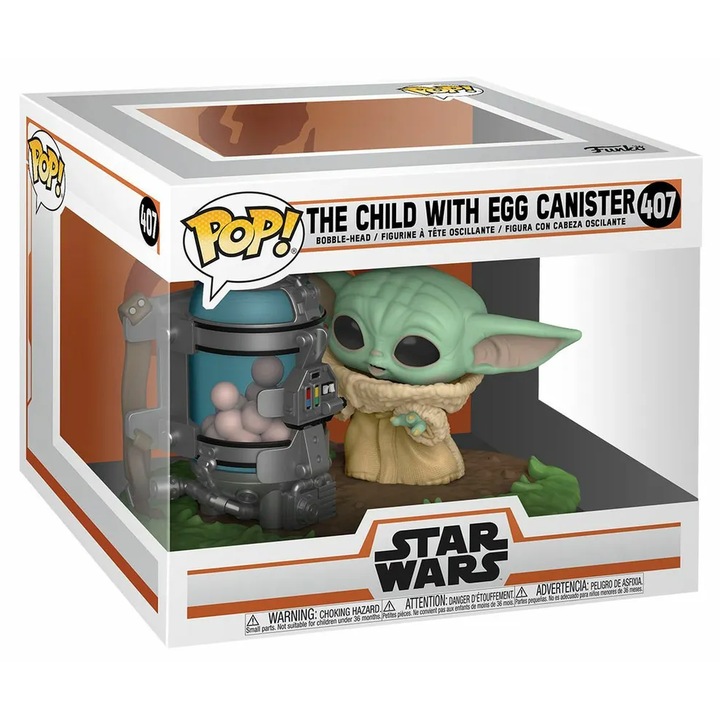 Figurina - Star Wars - The Child with Egg Canister, Bej, 12 cm