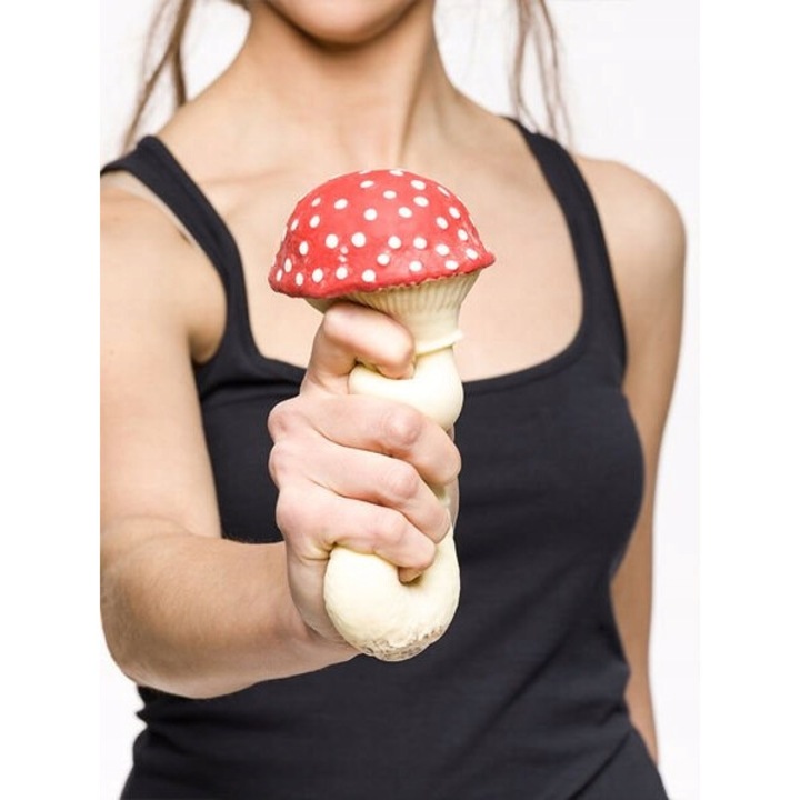 Set De Ciuperci Antistres - Toadstool, 40 De Bucati, Fabricate Din Plastic Special, Nedigerabile, Va Pot Face Sa Va Relaxati Si Sa Zambiti, Patru Tipuri De Ciuperci Antistres, 17 x 8 x 8 cm, Multicolore