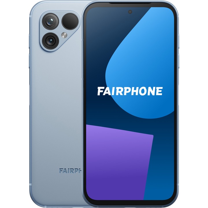 Мобилен телефон Fairphone 5, 256GB, 8GB RAM, 5G, Sky Blue