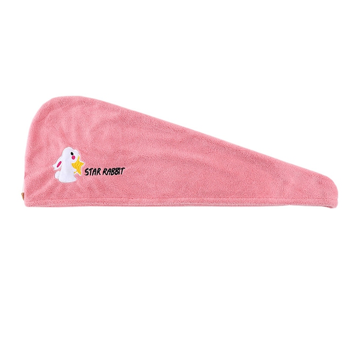 Кърпа за коса, Кадифе, 65x25см, Розов