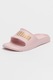 Puma, Papuci cu imprimeu logo Divecat v2 Lite, Auriu/Roz pastel