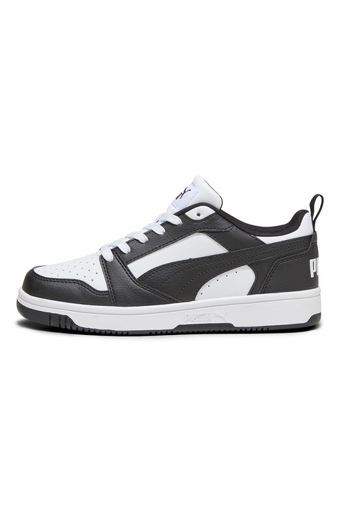 Puma, Rebound V6 műbőr sneaker, Fehér/Fekete
