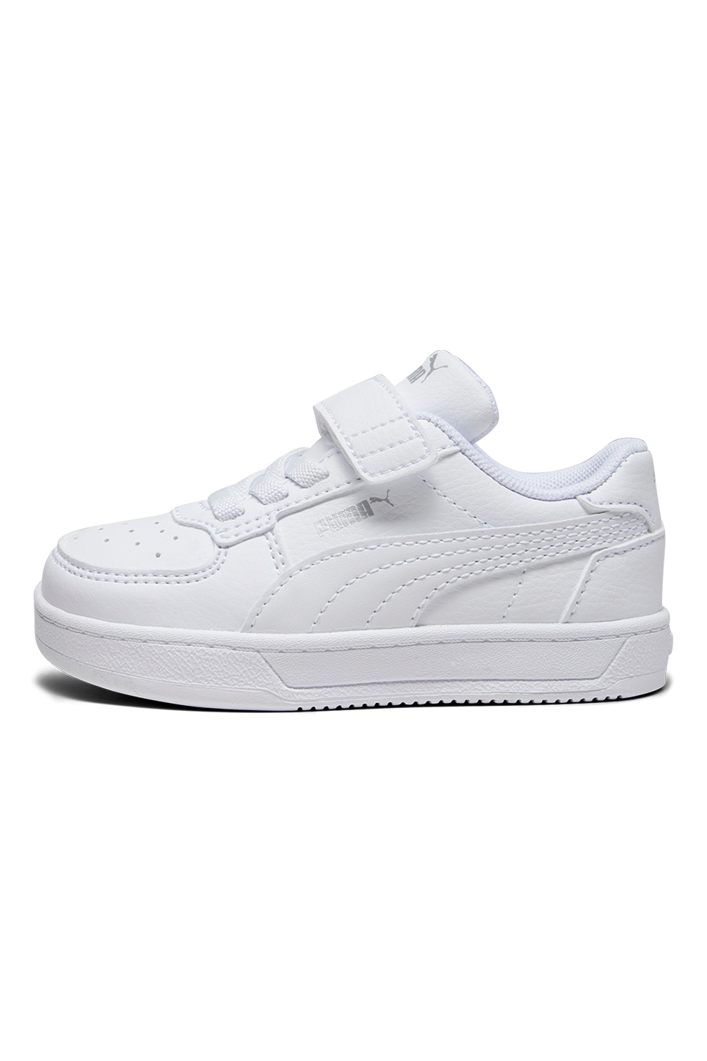 Puma, Pantofi sport Caven 2.0 de piele ecologica, Alb optic, 22 EU