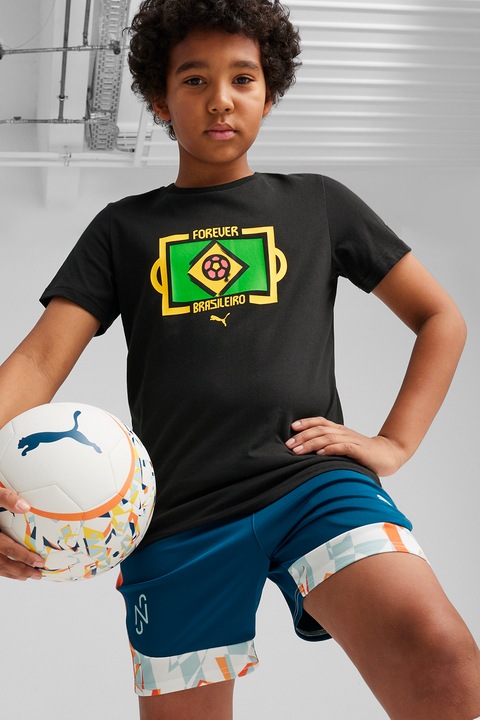 Puma, Футболна тениска Neymar с лого, Зелен/Жълт/Черен