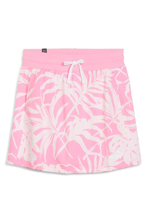 Puma, Fusta cu talie ajustabila Essential+ Palm Resort, Alb/Roz