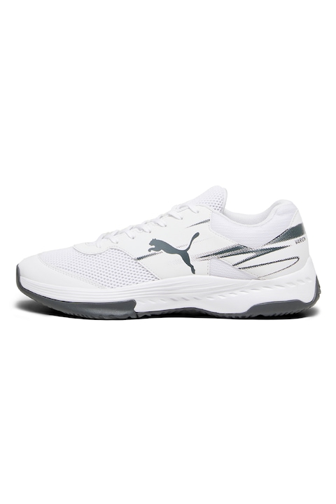Puma, Обувки Varion II за хандбал, Бял/Въглен сиво
