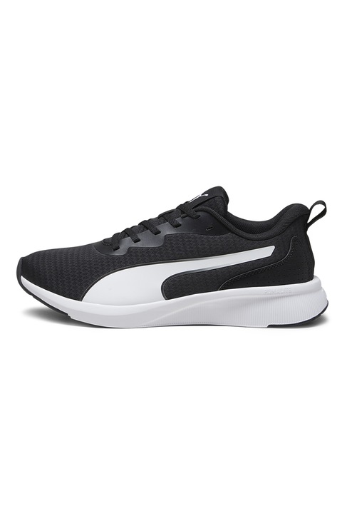 Puma, Pantofi unisex din plasa pentru alergare Flyer Lite, Alb optic/Negru