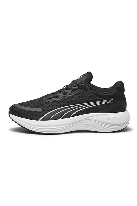 Puma, Обувки Scend Pro за бягане със синтетика, Бял/Черен