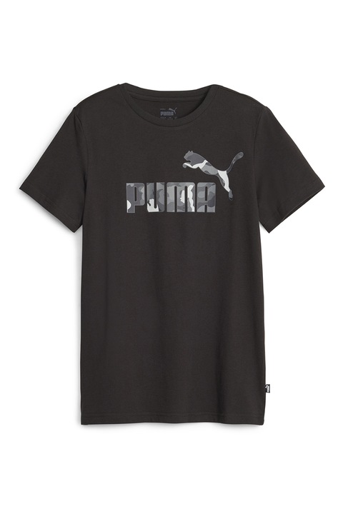 Puma, Normál fazonú póló logóval, Fekete