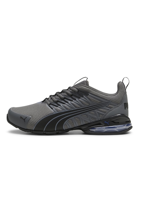 Puma, Обувки за бягане Voltaic Evo For All Time със синтетика, Въглен сиво/Черен
