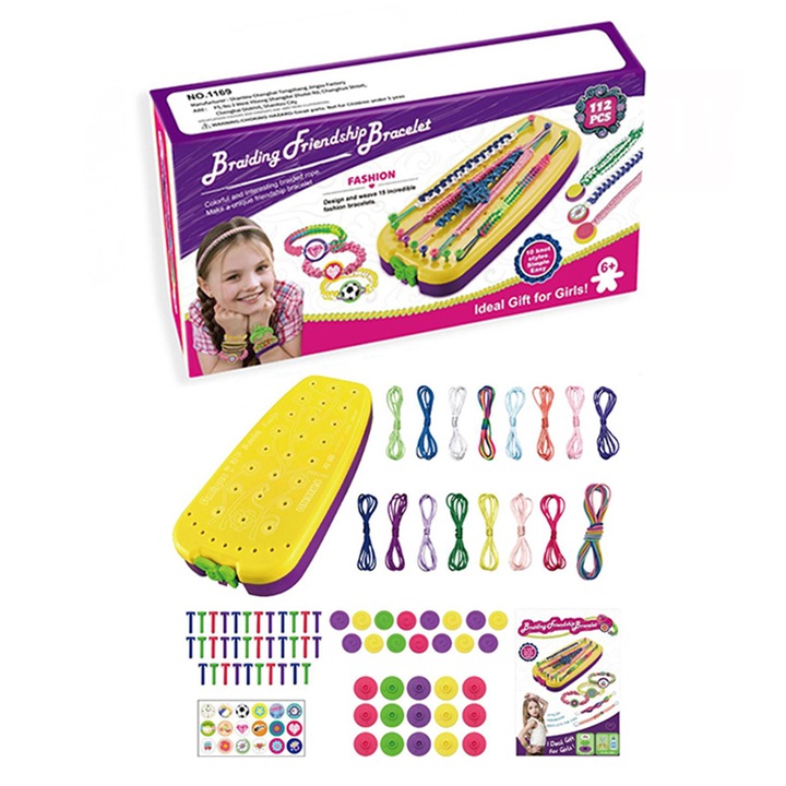 Детски комплект за изработка, Senmase, За бижута, 8-12 години, Многоцветен