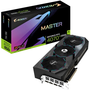 Placa video GIGABYTE GeForce RTX 4070 Ti Super AORUS Master, 16GB GDDR6X, 256-bit