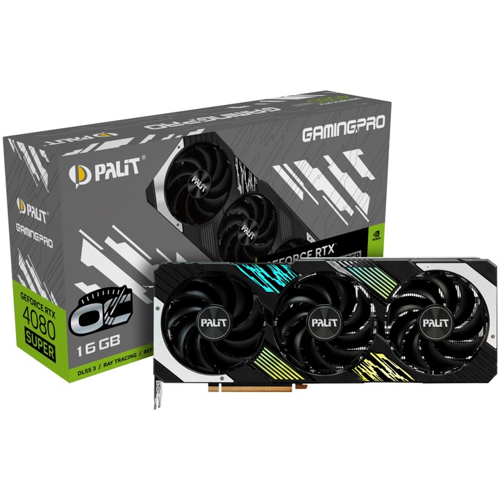 Видеокарта PALIT GeForce RTX™ 4080 Super GamingPro OC, 16GB GDDR6X, 256-bit