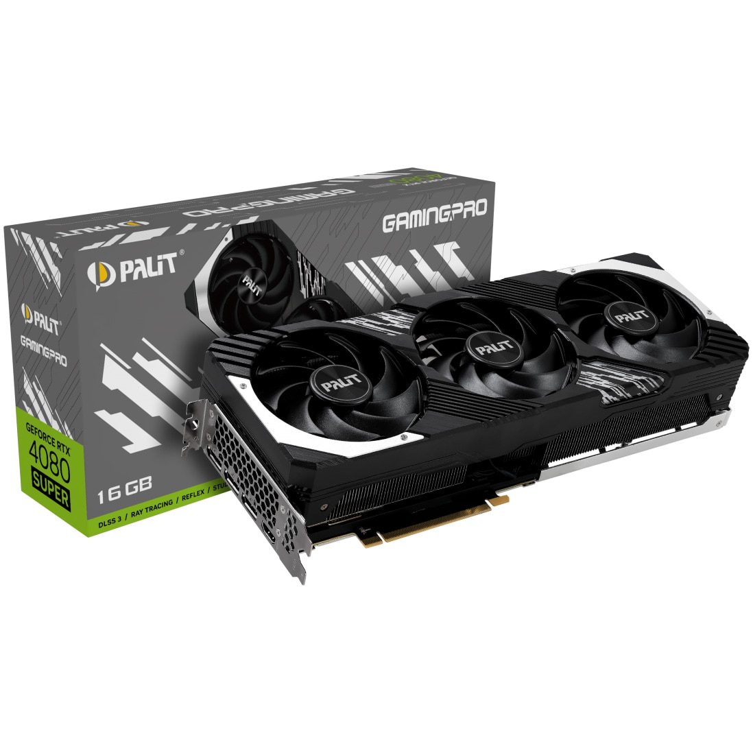 Placa video PALIT GeForce RTX™ 4080 Super GamingPro, 16GB GDDR6X