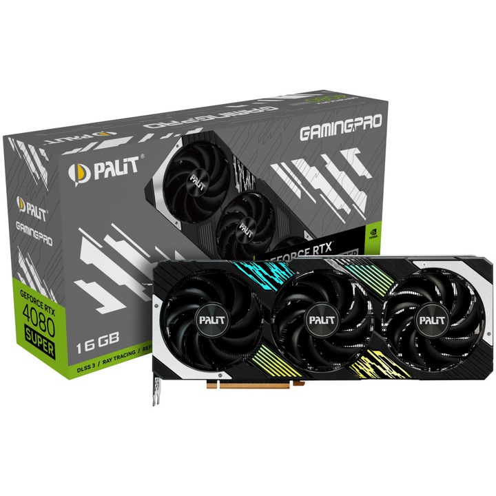 Видеокарта PALIT GeForce RTX™ 4080 Super GamingPro, 16GB GDDR6X, 256-bit