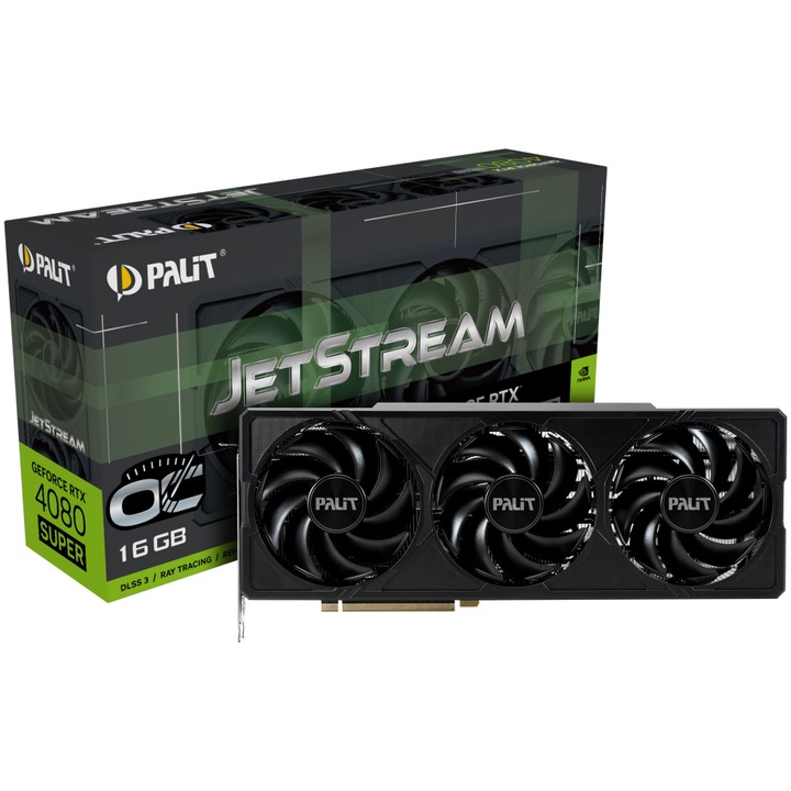 Placa video PALIT GeForce RTX™ 4080 Super JetStream OC, 16GB GDDR6X, 256-bit