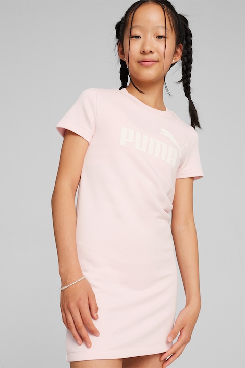 Puma, Рокля тип тениска ESS+ с лого, Бледо розово