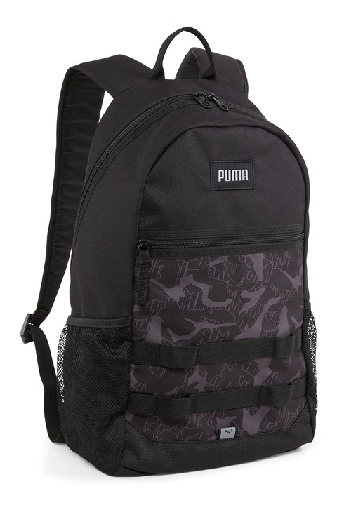 Puma, Rucsac cu segment cu imprimeu grafic Style, Negru, Gri