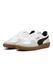 Puma, Pantofi sport din piele intoarsa Palermo, Alb/Negru/Bej