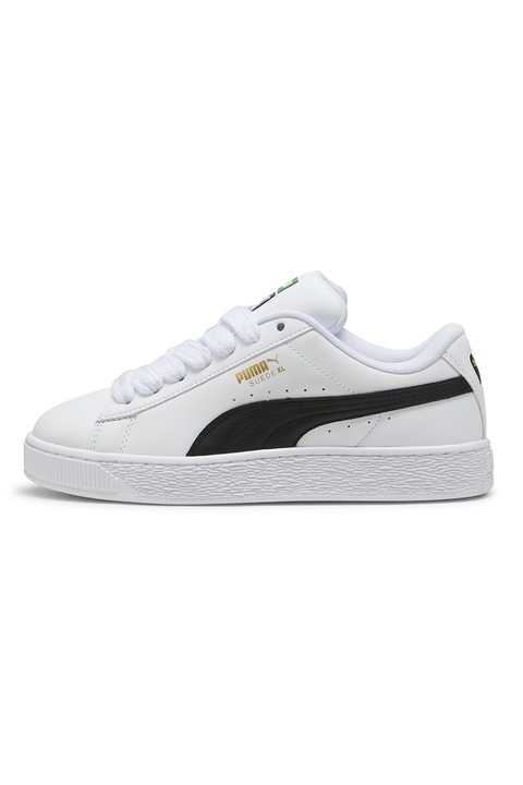 Puma, XL bőr és műbőr sneaker, Fehér, Fekete, 6