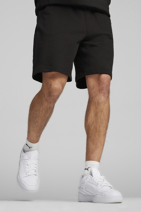 Puma, Pantaloni scurti cu snur in talie Downtown, Negru, S