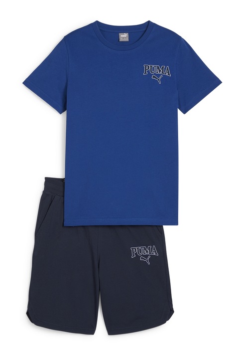 Puma, Set de tricou si bermude Squad, Albastru ultramarin/Albastru royal