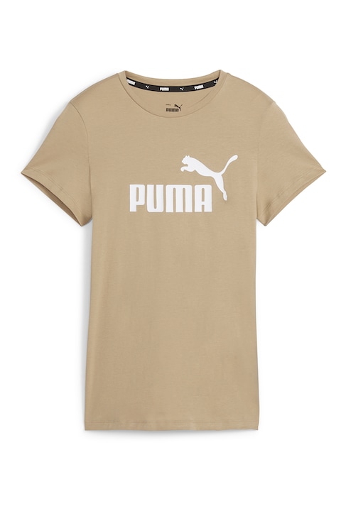 Puma, Памучна тениска Essentials с лого, Бежов