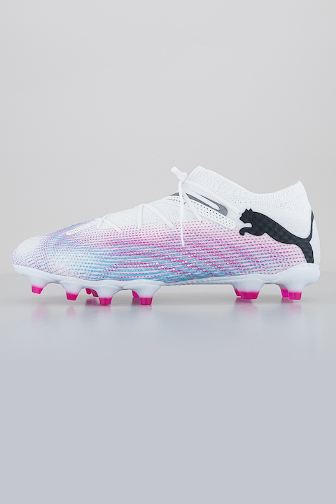 Puma, Футболни обувки Future 7 Pro, Бял/Розово/Черен