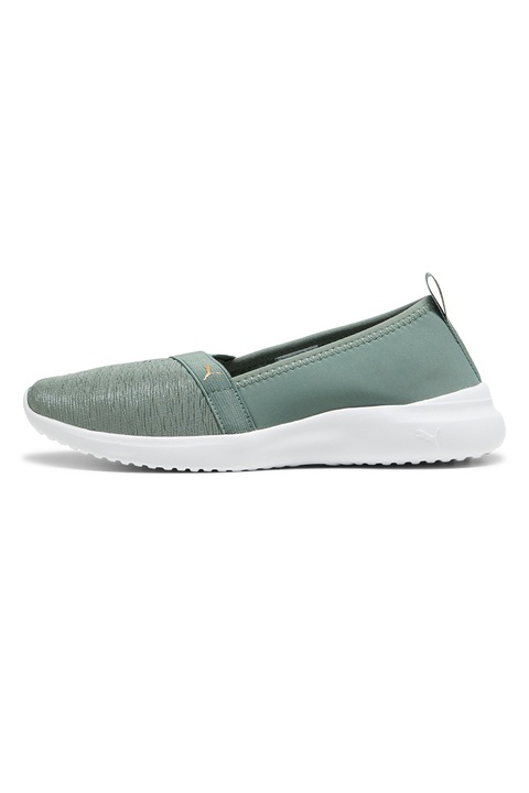 Puma, Pantofi slip-on Adelina, Verde persan, 4.5