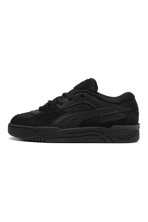 Puma, Pantofi sport unisex cu detalii din piele intoarsa ecologica - 46794, Negru