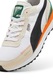 Puma, Pantofi sport unisex cu detalii de piele intoarsa Road Rider, Alb/Negru/Bej