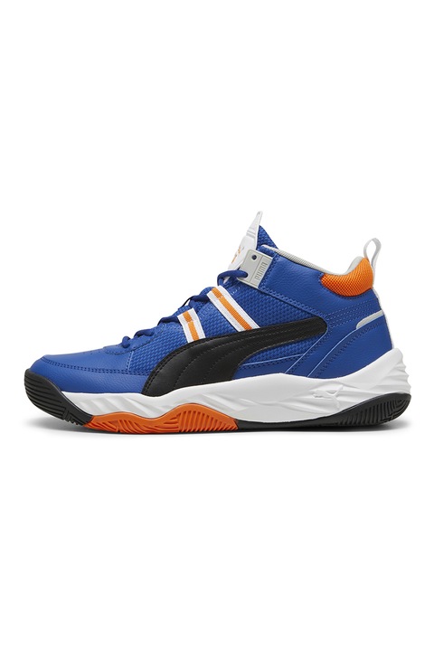 Puma, Pantofi sport mid-high Reboud Future NextGen, Negru/Albastru inchis