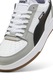 Puma, Pantofi sport de piele si piele ecologica Caven 2.0 VTG, Gri deschis, Alb, 10