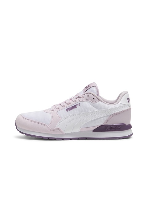 Puma, Спортни обувки ST Runner v3 с мрежести зони, Бял/Розово