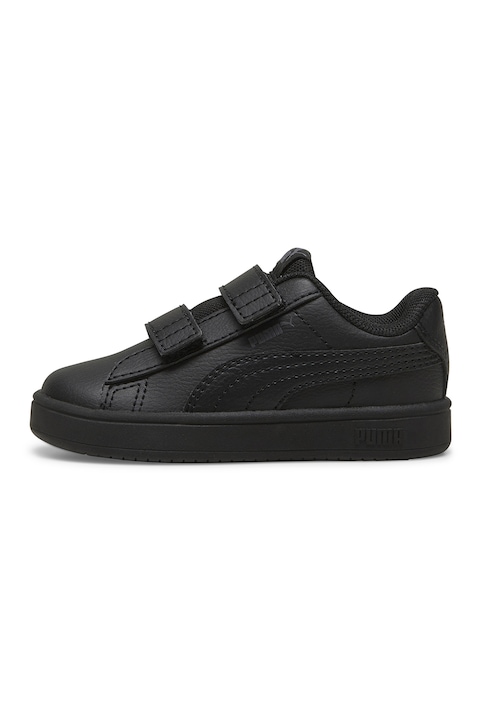 Puma, Pantofi sport Rickie de piele ecologica cu velcro, Negru, 20 EU