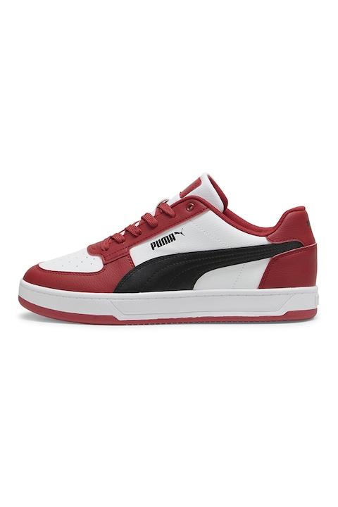 Puma, Caven 2.0 műbőr sneaker, Piros/Fehér/Fekete
