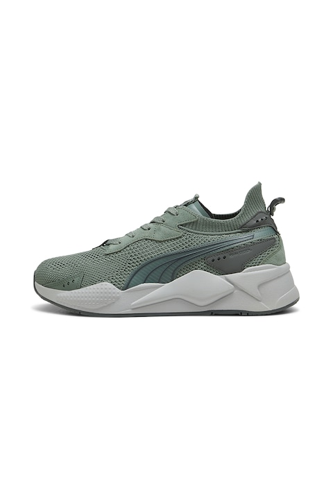 Puma, Спортни обувки RS-XK с велур, Тъмнозелен