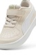 Puma, Pantofi sport unisex Rickie AC+ din piele ecologica cu inchidere velcro, Alb, Bej, 25 EU