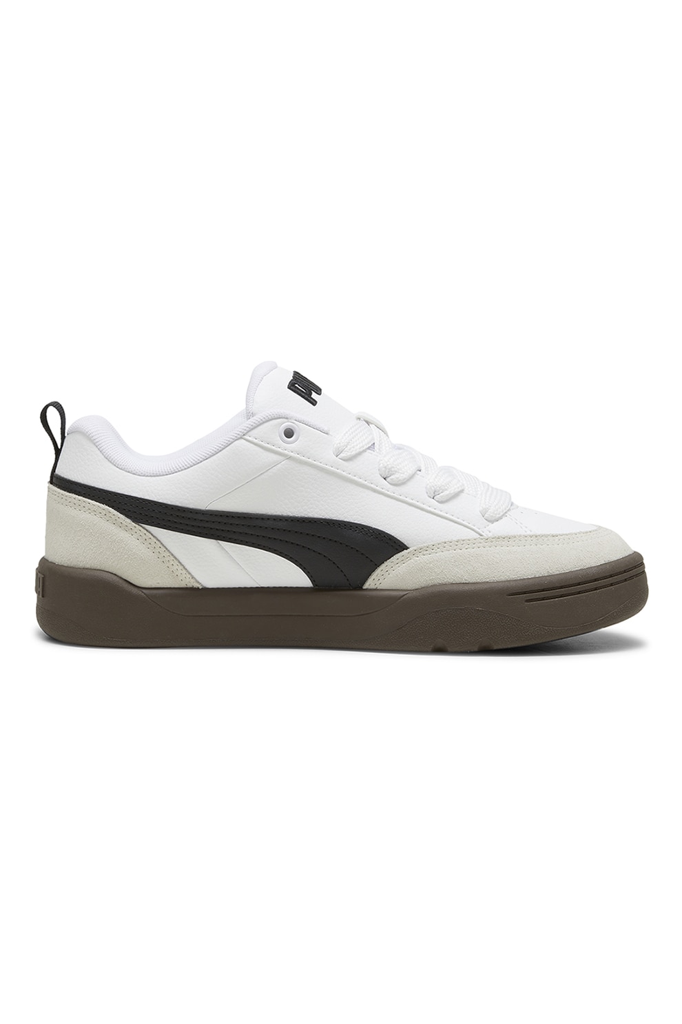 Puma Pantofi sport cu detalii de piele intoarsa Park Lifestyle Negru Alb 11