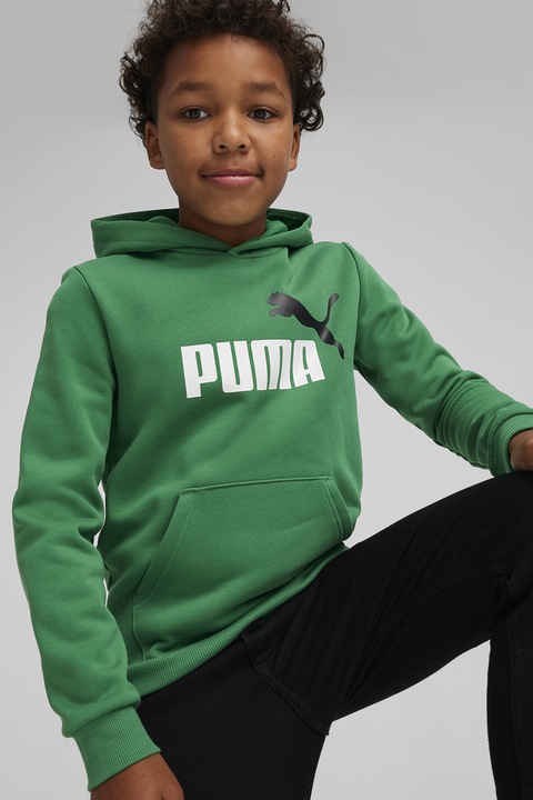 Puma, Худи Essentials+ с джоб кенгуру, Папратово зелено