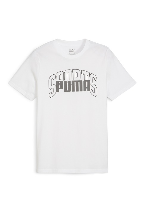 Puma, Стандартна тениска с принт, Бял/Сив