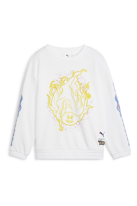 Puma, Mintás pulóver ejtett ujjakkal, Fehér