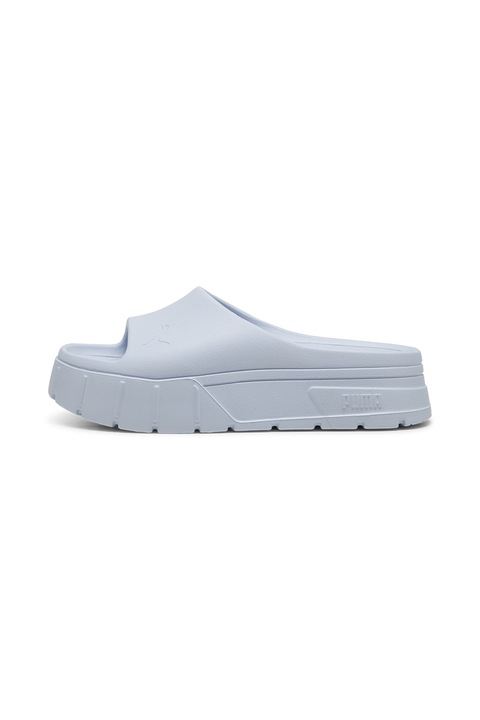 Puma, Papuci flatform cu detaliu cu logo in relief Mayze Stack, Albastru glaciar, 37