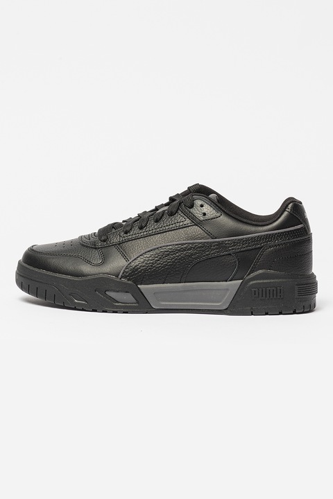 Puma, Спортни обувки Tech Classic от кожа и еко кожа, Черен