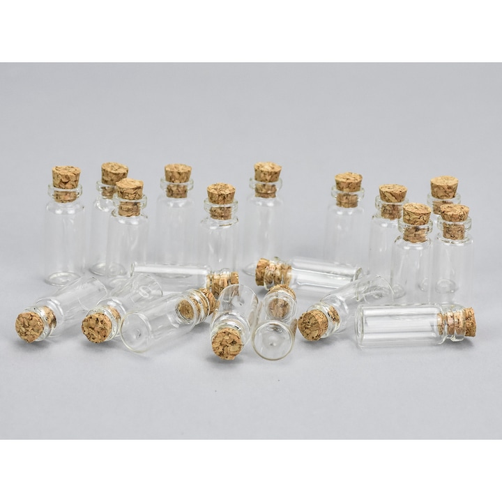 Sticla cu dop Corolla 3,2x1,3cm 20buc/pachet